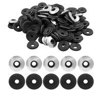 Biaundo 60 Pcs M10 x 20mm Neoprene Washers, Stainless Steel Neoprene EPDM Bonded Sealing Washers Rubber Washers Gasket Assortment Kit for Screws