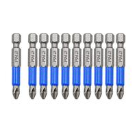 Biaungdo 10Pcs Magnetic Hex Anti Slip Phillips Screw Head Screwdriver Bits (PH2 x 50MM)