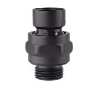 Biaungdo Shower Head Swivel Adapter, Joint Shower Connector Ball Adjustable Shower Arm Extension Universal Showering Component(Matte Black)