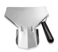 Biaungdo Stainless Steel Popcorn Scoop, 8.94in/22.7cm, Silver, Multipurpose Food Scooper for French Fries, Snacks, Desserts, Dishwasher Safe