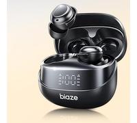 biaze D79-Pro Earbuds for Sleeping, Noise Cancelling Sleep Earphones for Side Sleeping, Soft and Comfortable Bluetooth 5.4, 50h Playtime Compatible with iPhone X/XR/11/12/13/14/15/16 & Android, Black