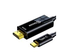 biaze ZH172 1.5M USB C to HDMI Adapter, 4K@60Hz HDR for Laptop/PC/TV/Monitor/Projector, Plug and Play, HD Audio Video Transfer, Compatible with Windows/Mac(USB to HDMI Adapter)