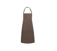 Bib apron with buckle and pocket Karlowsky Basic Marron TU