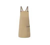 Bib apron with crossed straps and pocket Karlowsky Gris TU