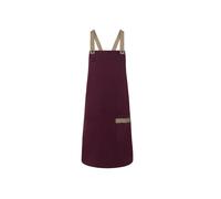 Bib apron with crossed straps and pocket Karlowsky Violet TU