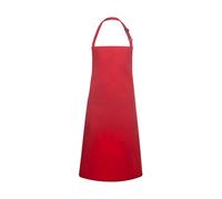 Bib apron with pocket Karlowsky Basic Rouge TU