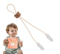 Bib Clips - Adjustable Silicone Napkin Holder Lanyard | Flexible Bib Clip Chain for Feeding & Dining Protection | Clothing Guard Strap for Meal Time Use | Reusable Accessory Home, Travel & F