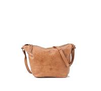 BIBA | Handbag for Woman from Genuine Leather, Shoulder Bag Leather Utah Cream Out UTC2LO, Long Handle, Zip Closure, Genuine Cowhide Leather