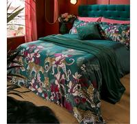 Biba Jungle leopard Reversible Duvet and Pillowcase Leopard Print Double