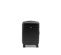 Biba Trolley Type Travel Suitcase, Ivo G Suitcase, Trolley Handle, Zip and TSA Closure, ABS, Black, S, Suitcases and Trolleys