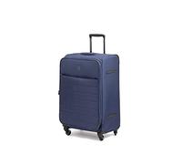 BIBA | Trolley Type Travel Suitcase, Lilac G Suitcase, Trolley Handle, Zipper Closure, Polyester, Navy Blue, L, Suitcases & Trolleys