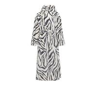 Biba Womens Cosy Maxi Robe Long Sleeve Grey Zebra 12