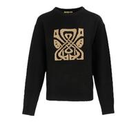 Biba Womens Knit Crew Long Sleeve Black/Gold 12
