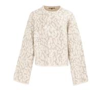 Biba Womens Leop Jumper Long Sleeve Beige/Grey 12
