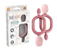 Bibado Baby Weaning Spoons Baby Cutlery Two-Handed Sensory Grip | From 6 months, Soft, chewable dipper and deep spoon set. Baby weaning essentials. Includes 2 pieces for self-feeding