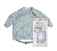 Bibado - Dotty The Dinosaur Teething Toys, Mist - Multi-Sensory Teether - BPA Free Baby Toy - Strengthen Mouth Muscles & Learn Feeding - Dentist Approved - Baby Essentials & Baby Toys - 3 Months+
