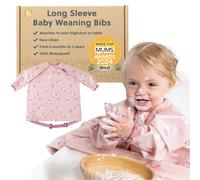 BIBaDO - Long Sleeve Baby Bibs - Babies & Toddlers 6-36 Months - Coverall Baby W