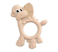 Bibado - Dotty The Dinosaur Teething Toys, Blush - Multi-Sensory Teether - BPA Free Baby Toy - Strengthen Mouth Muscles & Learn Feeding - Dentist Approved - Baby Essentials & Baby Toys - 3 Months+