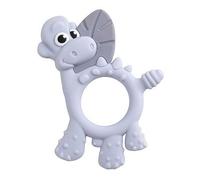 Bibado - Dotty The Dinosaur Teething Toys, Fawn - Multi-Sensory Teether - BPA Free Baby Toy - Strengthen Mouth Muscles & Learn Feeding - Dentist Approved - Baby Essentials & Baby Toys - 3 Months+