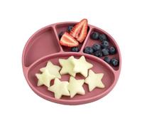 BIBaDO Silicone Baby Plates - Baby Weaning Essentials Stay Put Suction