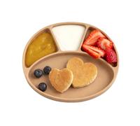 BIBaDO Silicone Baby Plates - Baby Weaning Essentials Stay Put Suction