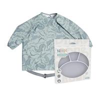 BIBaDO - Silicone Suction Divider Plate (Mist) - Toddler Plates - Help Develop Motor Skills - Durable, Dishwasher & Microwave Safe, BPA Free - Medical Grade - Baby Essentials - 6 Months to 3 Years