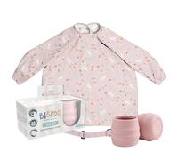 BIBaDO - Sippit Silicone Baby Cup, Blush (2-Pack) - Open Training Silicone Cups - Soft, Non Slip Grip, Weighted Base - Durable, Dishwasher Safe, BPA Free - Toddler Cups - Baby Essentials - 6 Months+