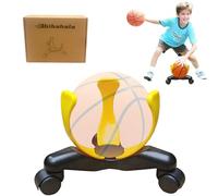 bibahala Sideways Low-Center Dribbling Sliding Clamps Basketball Training Equipment Improve Skills Agility Coordination Training Kit Suitable for Basketballs of Size 5, 6, and 7 (Yellow)