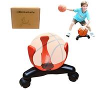 bibahala Sideways Low-Center Dribbling Sliding Clamps Basketball Training Equipment Improve Skills Agility Coordination Training Kit Suitable for Basketballs of Size 5, 6, and 7 (Red)