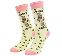 Bibalabili Funny Gifts for Women, Pickle Socks Gifts Gag Gifts Taco Donut Socks Crazy Socsk for Teen Girl, Multi, One size