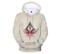 BIBAMM Mens Womens Anime Hoodies Fate Stay Night 3D Graphic Cool Big Size Pullover Sweatshirts(6XL(200-205cm),BIZI 1)
