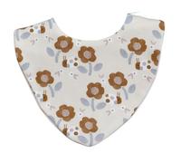 Bibbilyboo Waterproof Baby Dribble Bib, 1 Pack, 0-2 Years - Highly Absorbent & Naturally Antibacterial - Adjustable, Waterproof & Breathable Fabric - Award Winning Teething Bibs (Ladybird Floral)