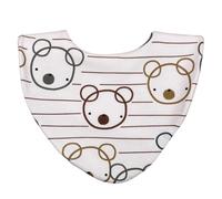 Bibbilyboo Waterproof Baby Dribble Bib, Bears 1 Pack, 0-2 Years - Highly Absorbent & Naturally Antibacterial - Adjustable, Waterproof & Breathable Fabric - Award Winning Teething Bibs