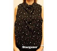 BibblePlus Dignity Bibs Adult Bandana Bib/Clothing Protector - Long Length Feeding Bib (Stargazer)