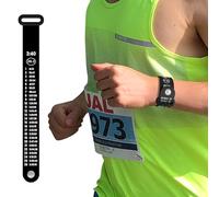 BibBoards Marathon Pace Band Full Marathon 3:40 - Your Personal Pace Coach for Races, Training - Waterproof, Lightweight Race Pace Band to Crush Goals - Running Accessories for Half & Full Marathons
