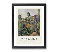 Bibemus Quarry By Paul Cezanne Exhibition Museum Painting Framed Print | A3 Black Framed Wall Art | Ready to Hang | Modern Historical Picture | Living Room Bedroom Lounge Office