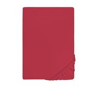 biberna 77866/001/322 Elastic Jersey Fitted Sheet, Rubin, 140 x 200 cm - 160 x 220 cm