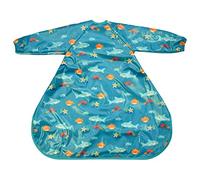 Bibetta Wipeezee Premium Weaning Bibs With Sleeves For 6 month+, Waterproof Coverall Bibs for Baby, Toddler, Boy, Girl | UK Design Eco Friendly & Durable Wipeable Bib for Highchair Feeding