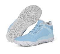BibHoly Barefoot Hiking Boots for Winter, Womens Mens Slip On Snow Boots Zero Drop Minimalist Walking Boots Waterproof Warm Fur Lined Boots Unisex Five Finger Hike Shoes for Winter Hiking Outdoor