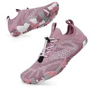BibHoly Barefoot Shoes for Men and Women, Lightweight Breathable Trail Running Shoes, Non-Slip Fitness Shoes for Gym and Outdoor Activities, A04 Pink, 8.5 UK