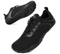 BibHoly Barefoot Shoes for Men and Women, Lightweight Breathable Trail Running Shoes, Non-Slip Fitness Shoes for Gym and Outdoor Activities, B01 Black, 5 UK