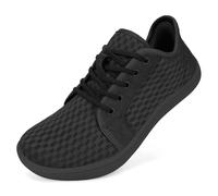 BibHoly Wide Barefoot Shoes Mens Womens Slip on Casual Walking Shoes Mesh Hands-Free Loafers Lightweight Minimalist Wide Fit Zero Drop Trail Running Black