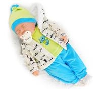 Bibi Doll 18" Baby Boy Doll with Dummy & Sounds - Lifelike, Sleeping Baby Doll, Soft Body, Seahorse Themed Outfit, Realistic Toy for Girls & Boys Aged 18 Months+