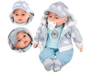 BiBi Doll 18" Baby Boy Doll with Dummy & Sounds - Lifelike, Soft Body, Polar Bear Themed Outfit, Realistic Toy for Girls & Boys Aged 18 Months+