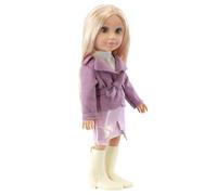 Bibi Doll 18" Fashion Baby Play Doll ASHLEY Stylish Age 3+ Look Vinyl Toy Movable Long Blonde Hair for Kids 3Y+