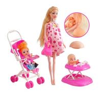Bibi Doll 29Cm Pregnant Doll With Baby In Tummy And Accessories Playset For Kids Girls Toy