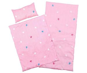 BiBi Doll Baby Doll Bedding Set with Matching Pink Quilt, Pillow & Mattress, 3 Pcs, up to 20" - Suitable for Cots, Prams, Bassinets & Cradles, Toy for Girls & Boys Aged 18 Months+