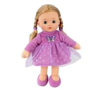 Bibi Doll Baby Doll Play Sleeping Cuddle Toy 12" Soft Purple Rag Doll Vinyl Head Bibi Doll