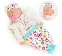 BiBi Doll Bibi Baby Doll Girl Boo 18 Inches Soft Bodied Sleeping Sounds And Dummy Toy