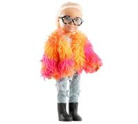 Bibi Doll Fashion Doll With Glasses 17" American Style Baby Doll For Girls Age 3